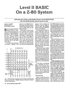 Level II BASIC On A Z-80 System